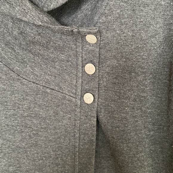 Danskin Wrap/Cardi Dark Grey Size Large - Picture 9 of 11